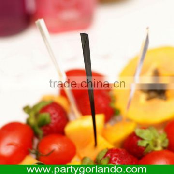 90mm food PS cocktail fruit decoration prism plastic picks