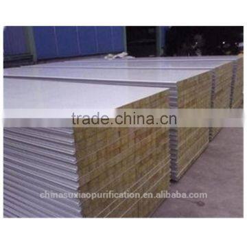 Purification rock wool color steel plate composite board