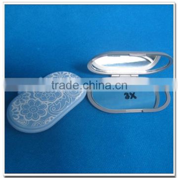 Fashionalbe ellipse shaped cosmetic mirror for promotion