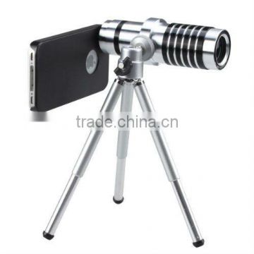 Aluminum Optical 14x Zoom and manual Focus Lens for iPhone4 4S
