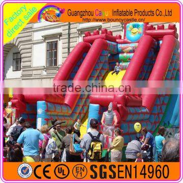 Newest design commercial outdoor giant cheap inflatable slide for kids adult party sale