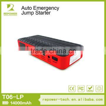 High Capacity Emergency 12V Car Portable Battery car power jump starter Multi-function Jump Starter for 14000mAh