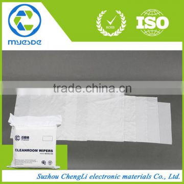 ESD wipers laser Sealed disposable dustless soft lint-free 100% polyester Cleanroom wiper cloth
