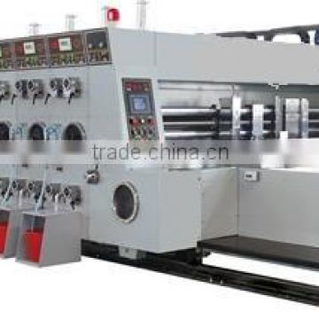 3 color high speed printing, slotting & rotary die-cutting machine