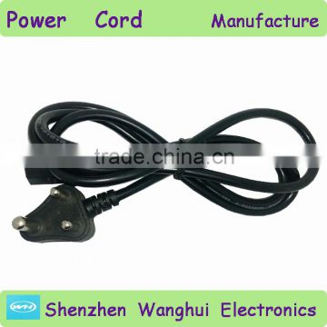 South Africa plug/India 3 pin plug wire from china manufacturer