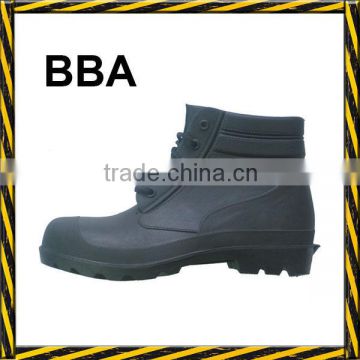 Water resistant ankle pvc safety shoes