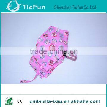 2014 fashion design pink auto open auto close sun and rain umbrella