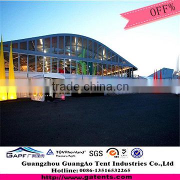 New products hot selling business show curved tent