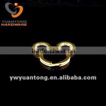 factory wholesale mouse shape metal key ring