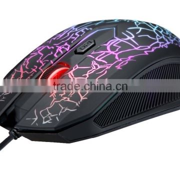 LED backlit gaming cheap wired game mouse factory directly