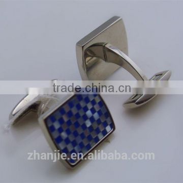 Custom Made Mosaic Enamel Design Stainless Steel Cuff Links
