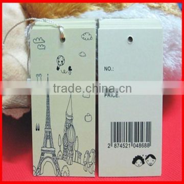 Good quality fancy design paper price hang tag label wholesale
