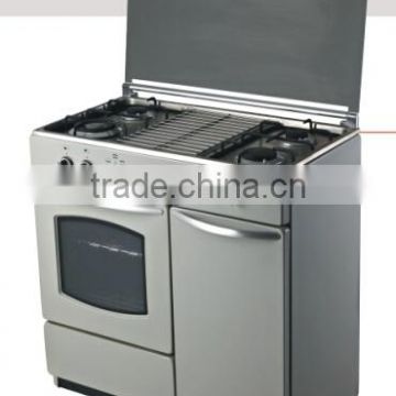 2014 Metal Cover And SMetal Top 4 Burner Full Gas Free Standing Oven Zhongshan Factory OEM Service (KZ720B)