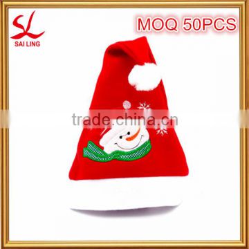 New Unisex Santa Claus Hat Adult Kids Embroidered Cap Father Christmas Costume