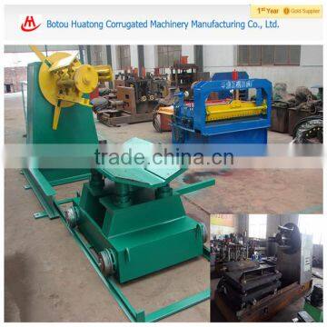 Hydraulic decoiler with car