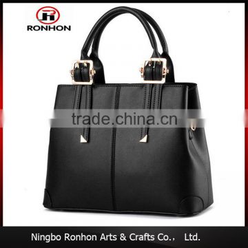 Simple Design Lady PU Leather Hand Bag