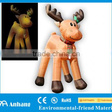Giant Inflatable Reindeer with Scarf for Christmas Decoration