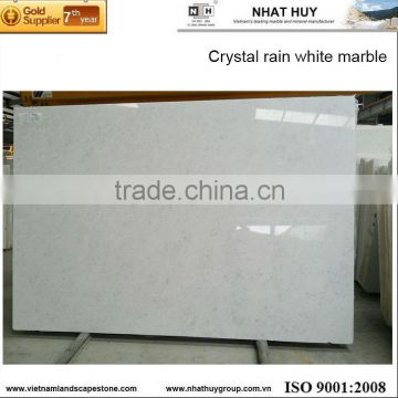 Crystal rain white marble