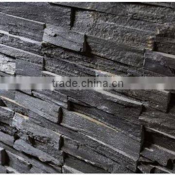 Natural Black Slate Wall Stone Cladding