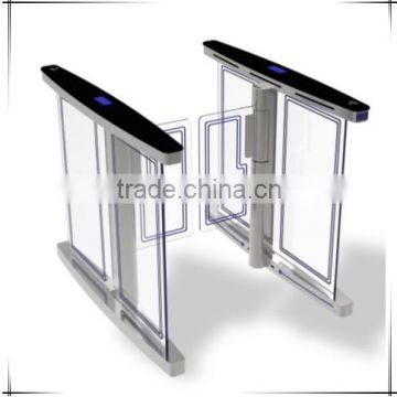 Automatic access control system security Swing Turnstile with Fingerprint , Ticket , Barcode or IC / ID Card
