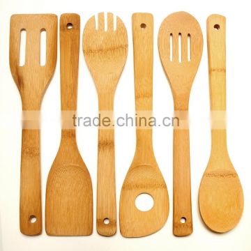 6pcs bamboo kitchen utensil