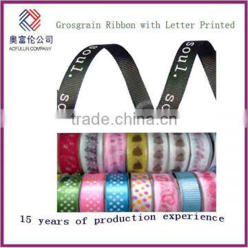 Polyester Grosgrain ribbon for clothes