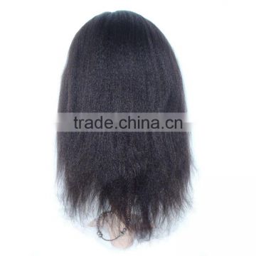 Top Quality yaki Lace front brazilian human hair wig