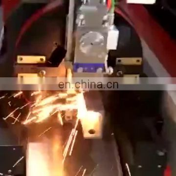 High Speed Square Tube Pipe Fiber Laser 1kw  Cutting Machine for India market