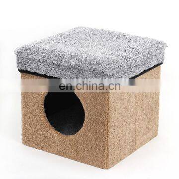 Customized pet house Modern and fashionable Home furniture folding storage pet ottoman