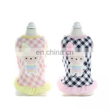 Factory directly cheap price little bear pattern pet clothes dog summer