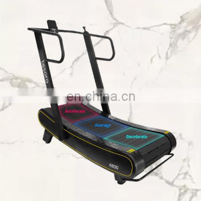 good price manual running machine Curved treadmill & air runner  Interval Training  from china Self Powered gym equipment