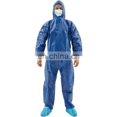 Chemical Suit Disposable Coverall With Hood Overalls For Work Microporous