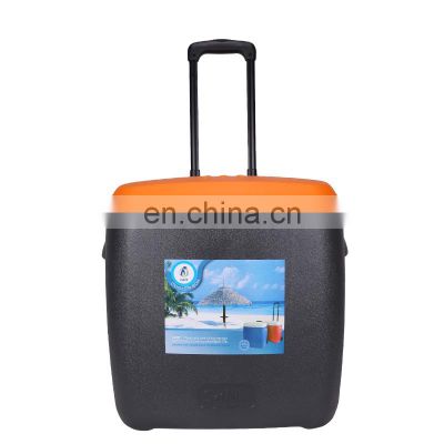 camping cooler box insulated marine insulated outdoor hunting portable medical ice vaccine ice chest cooler box with wheels