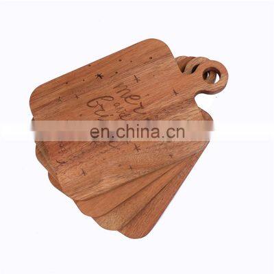 Gift Paddle Shaped Acacia Cutting Board for Festival Promotion