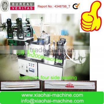 four side sealing toothpick packing machine
