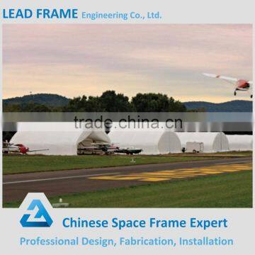 Hot galvanized steel space frame structure for hangar building