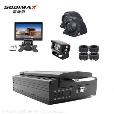 4 Channels Hard Drive Car Mdvr H. 264 Wide Voltage Support Upgrade Truck Local Video Surveillance Mobile DVR with GPS 4G