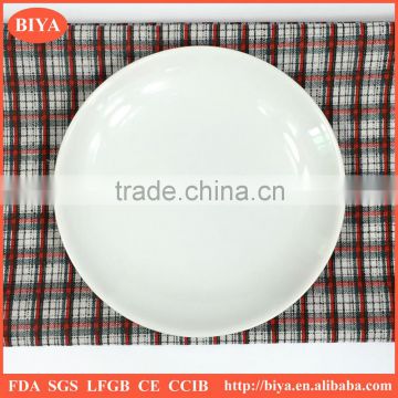 mini hot plate cheap porcelain dish or plate for seasoning oil juice or soy sauce, small round ceramic dish or plate