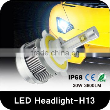 H13 LED Lamp Type and CE/ RoHs led headlight bulbs for cars Certification led headlight bulbs for cars