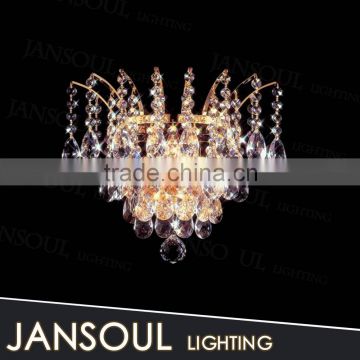 zhongshan modern new design indoor cheap top k9 dazzling oval crystal balls wall lamp chandelier for bedroom