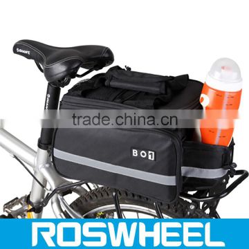 Multifunctional large capacity bicycle double rear rack pannier bag 14423-1 western saddle
