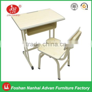 2015 new design student table and chair with plywood laminated board for school furniture