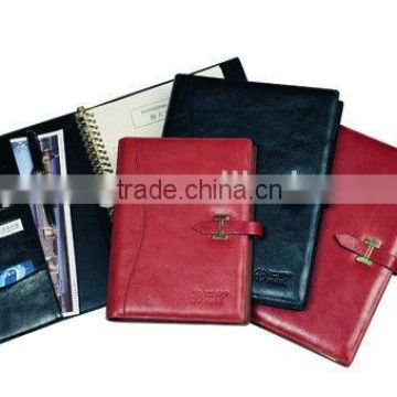 2016 leather cover notebooks sprial bound