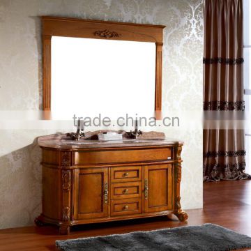 European style discounted inexpensive oak bathroom floor storage cabinets