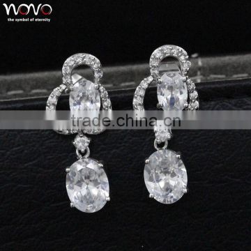 Long brass earrings pendant for woman like