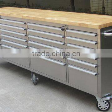 Thorkitchen 96" Stainless Steel Work Bench Tool Chest