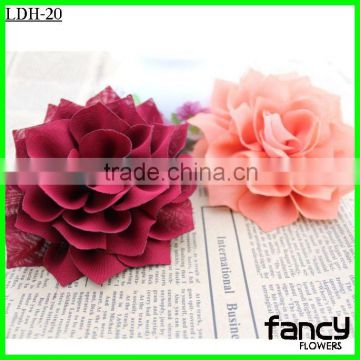 wholesale hot sale artificial fabric ribbon chiffon flower