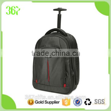 Multifunctional Nylon Backpack Trolley Travel Bag for School Students