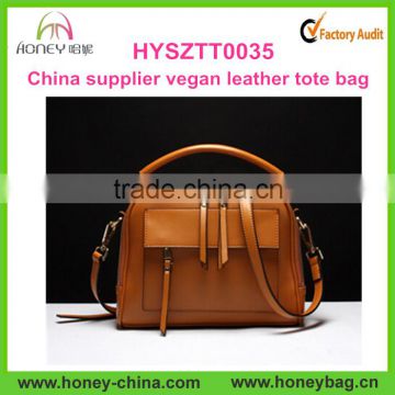 China supplier vegan leather tote bag