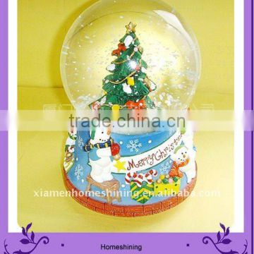 custom musical christmas tree snow globe manufacturers